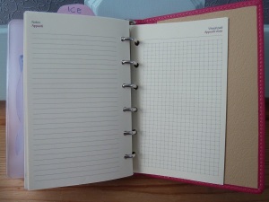 And some notepaper...and I see I need to put some sticky notes in here too.